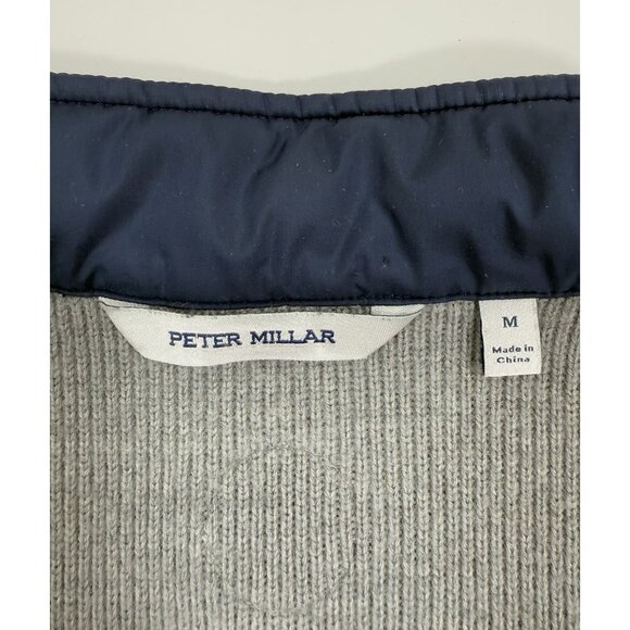 Peter Millar Mens Crown Crafted Wool Hybrid Cardigan Coat Jacket Sz Medium Navy - Picture 8 of 13